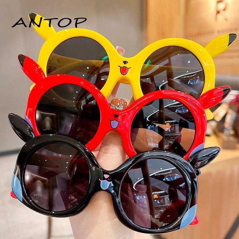 Kacamata Hitam Polarized Pelindung UV Motif Kartun Pikachu Untuk Anak