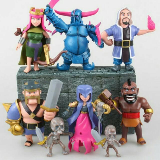 Clash of clans action figure set 6 pcs