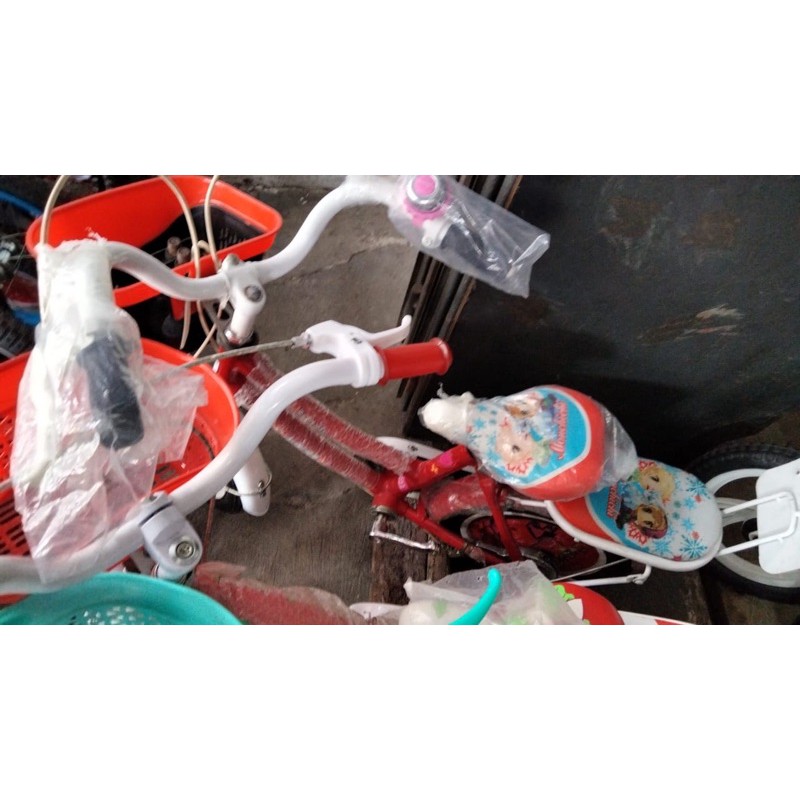 Sepeda Anak BMX Kasea Barbie 16 inch Cewek Perempuan roda 4 samping ungu wanita bisa COD NEW kredit-12