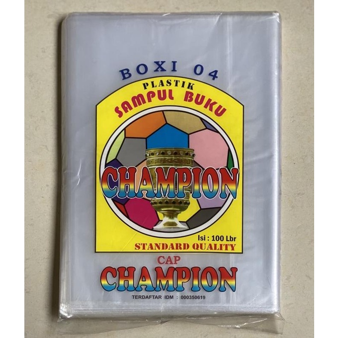 

Sampul Plastik Boxy 04 isi 100 lembar merk Champion