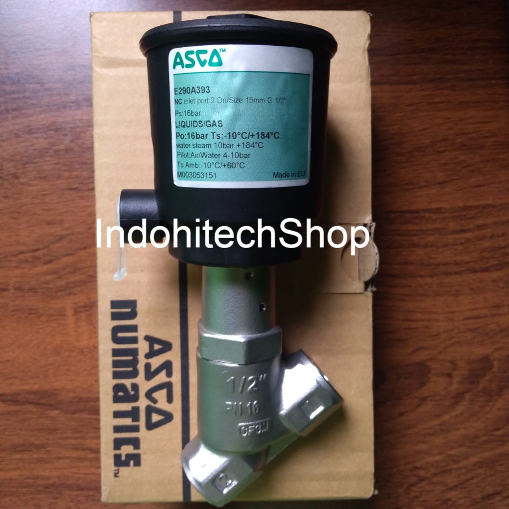 Pressure Operated Valve NC 2 Dn/Size. 15mm G 1/2 Inch - ASCO E290A393