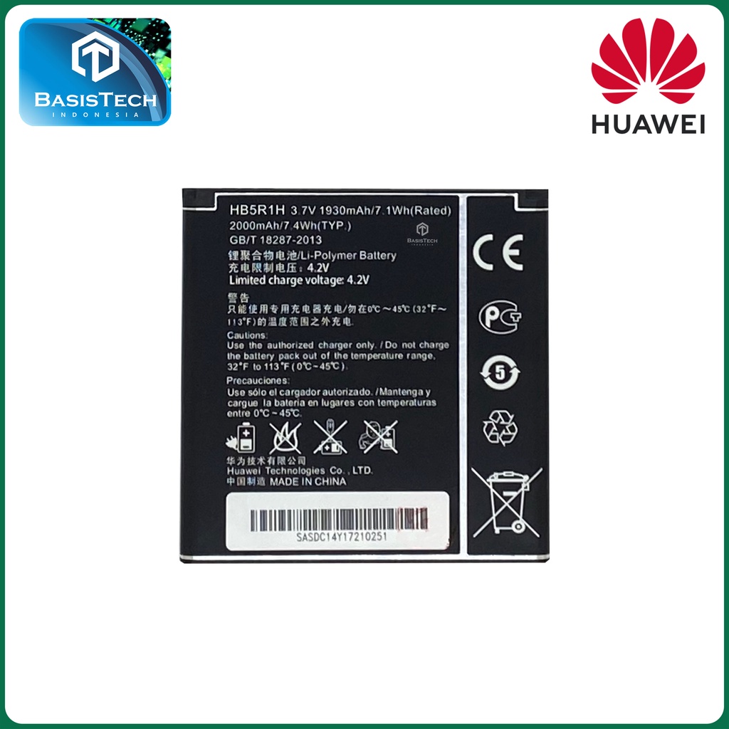 BATERAI HUAWEI G500 U8832D G600 P1 201HW U8520 U8836D G500 PRO HB5R1 HB5R1H - ORI99