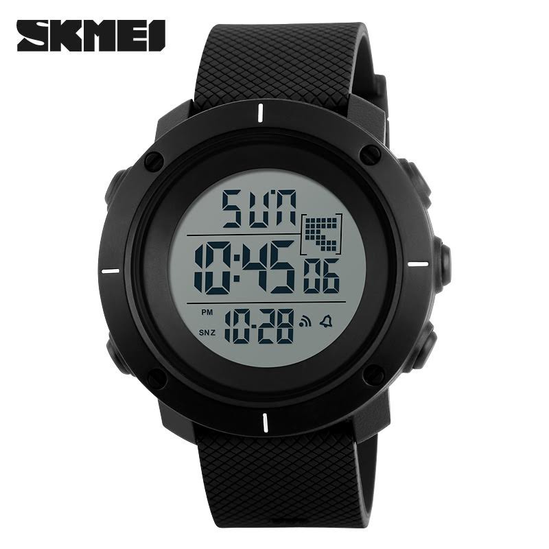 Jam Tangan Digital Pria - DG1213 - Black - EMWS60BK SKMEI