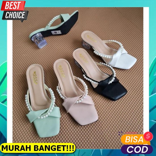 Sandal Heels Wanita Terbaru Hak Tahu 3 Cm Zara Original Import Lilyshoes - Vitrof - Big Chunky San Q