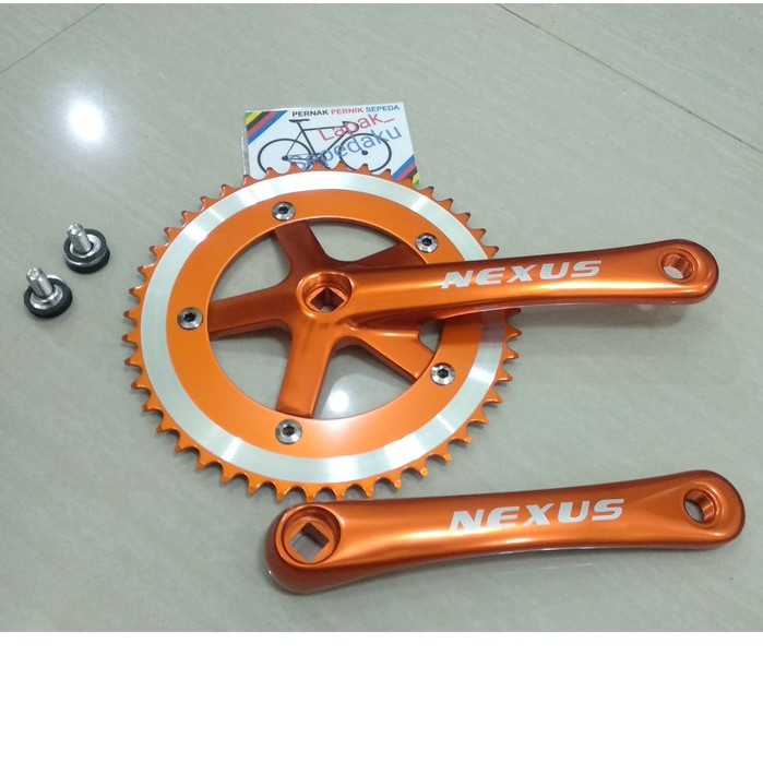 CRANK ALLOY 46T NEXUS DAN VIVA CRANK SINGLE 46T MINION SEPEDA LIPAT FIXIE