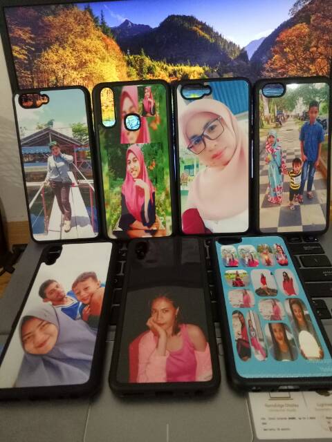 Custom Case 2D Glossy Gambar Bebas Suka2 For All Type