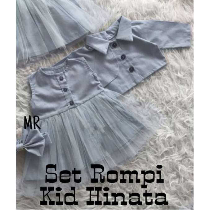 SET HINATA ROMPI KID ANAK, MOSCREPE, ROMPI, SETELAN