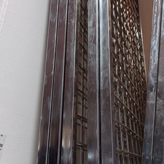 Kawat RAM BRC Chrome 50 X 100 cm Gantungan Aksesories Sparepart Dagangan Pernak Pernik