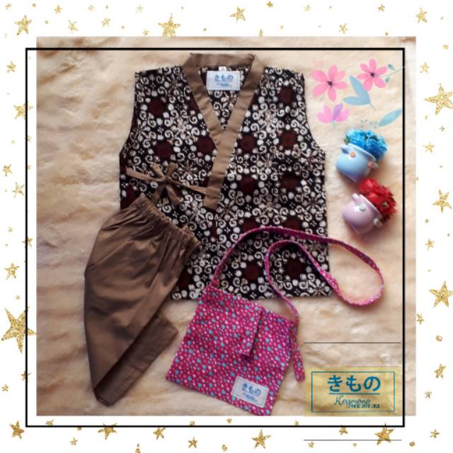 [ bisa COD ] KEYMONO baju kimono batik klasik / baju kimono anak perempuan