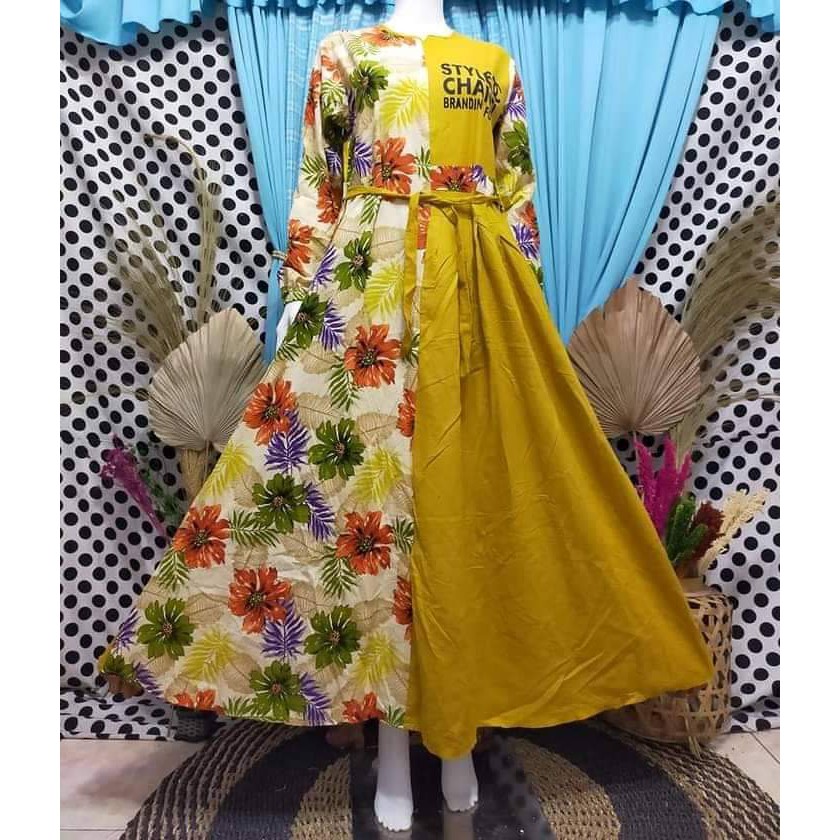 LANGSUNG KIRIM gamis style chanell terlaris/gamis terbaru