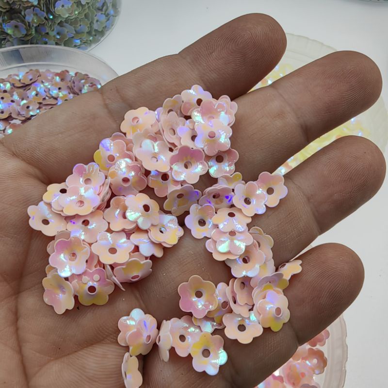 PAYET RAMBOCI BUNGA SAKURA MANGKOK 3D KECIL UKURAN 0,8 MM PER 10 GRAM KUALITAS BAGUS