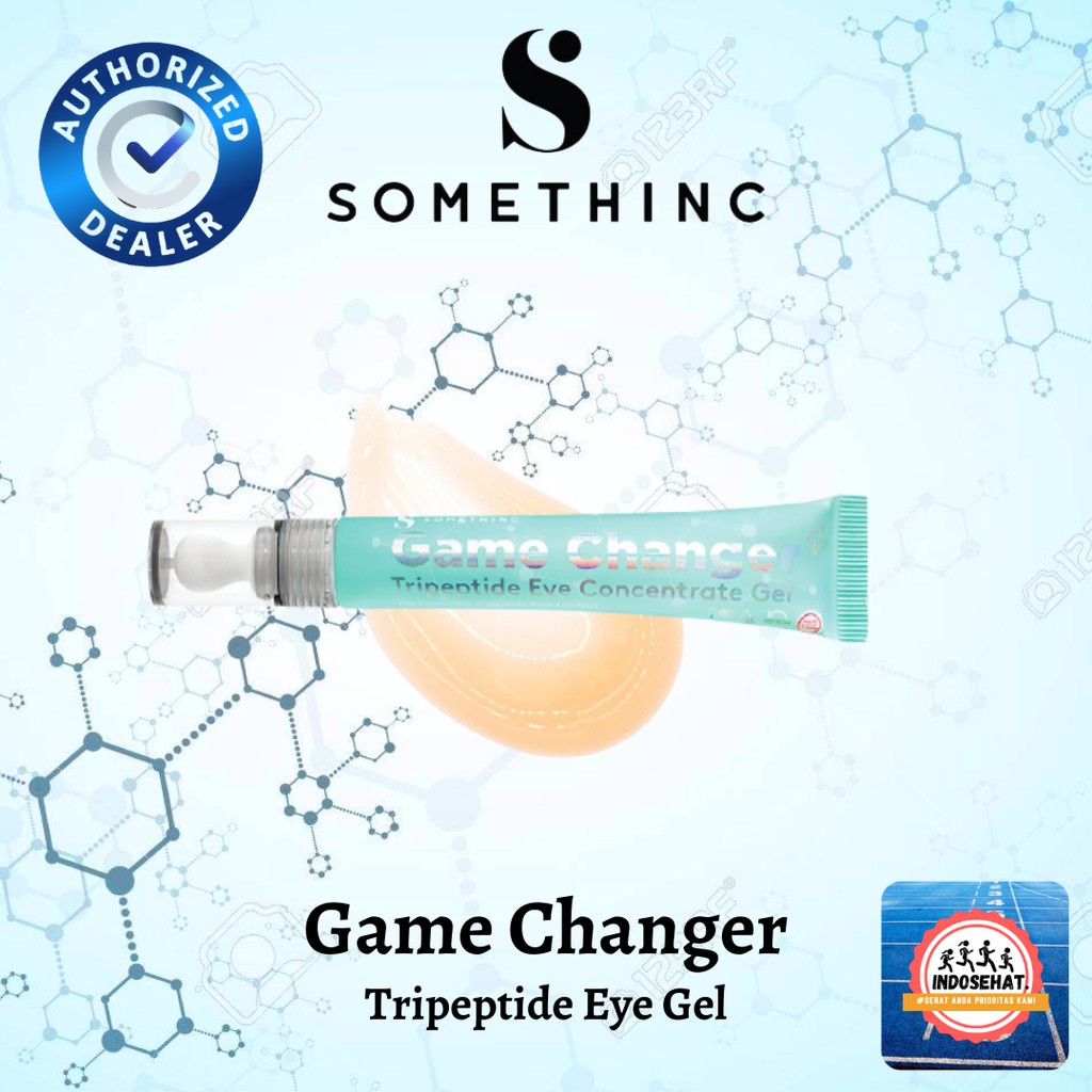 SOMETHINC Game Changer Tripeptide Eye Gel - Krim Pemutih Pencerah  Penghilang Kantung Mata Panda