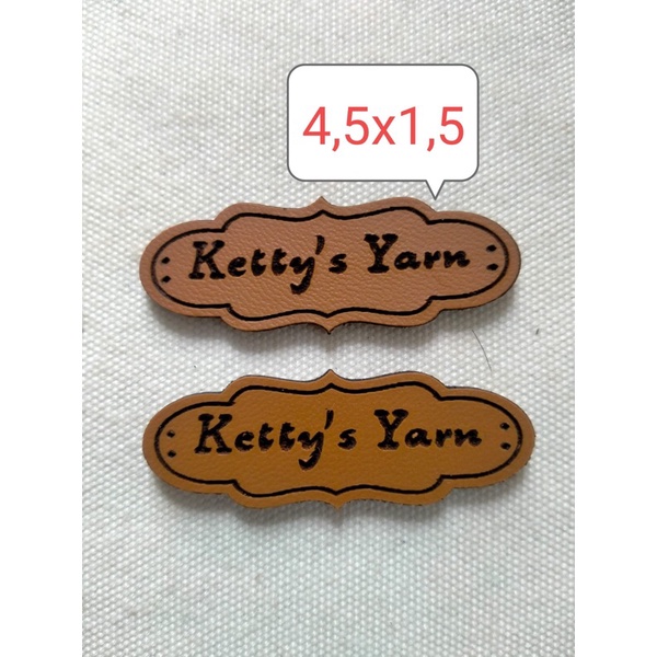label bahan kulit sintetis