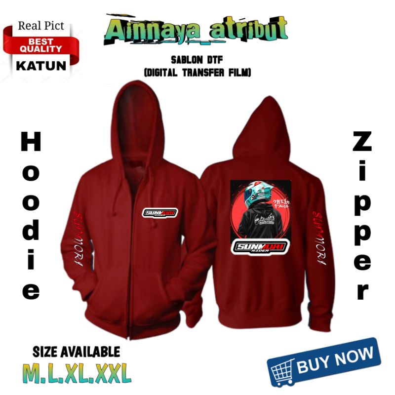 JAKET SWEATER HOODIE ZIPPER CUSTOM HOODIE SUNMORI