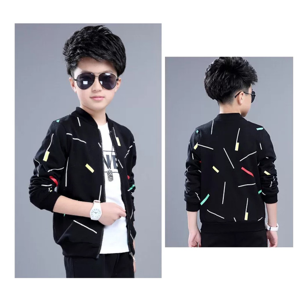 Amspro jaket anak laki-laki jaket anak jaket Raven fashion anak