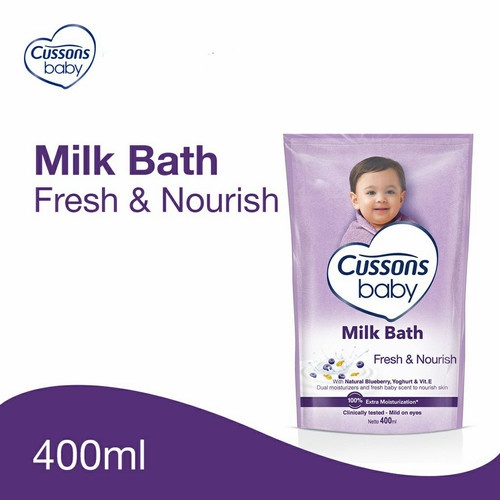 Cussons Baby Milk Bath Fresh and Nourish Refill 400ml