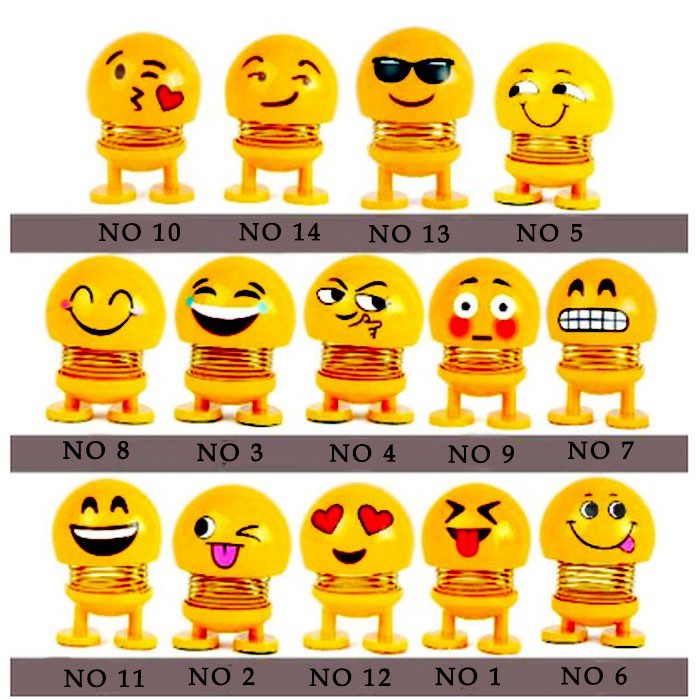 Boneka Emoji Emoticon Smile Dashboard Mobil - Boneka Per Emoji - Emoticon Mainan