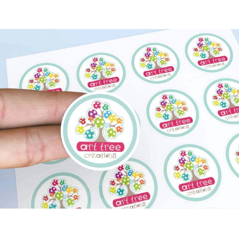 

50pcs Label Ucapan lingkaran cutting