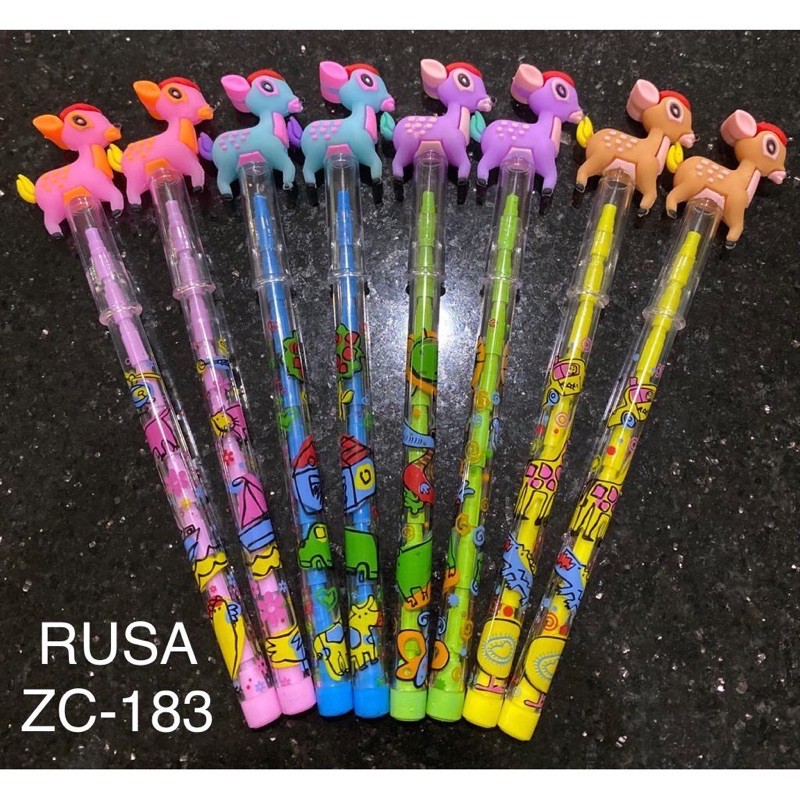 

PENSIL BENSIA CABUT SUSUN / PENSIL KEPALA KARAKTER RUSA LUCU