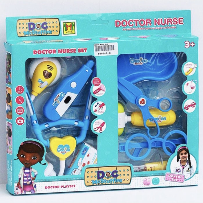 Trend - DOCTOR MCSTUFFINS SET / dokter mc stuffins nyala stetoskop mainan anak - [DNY]