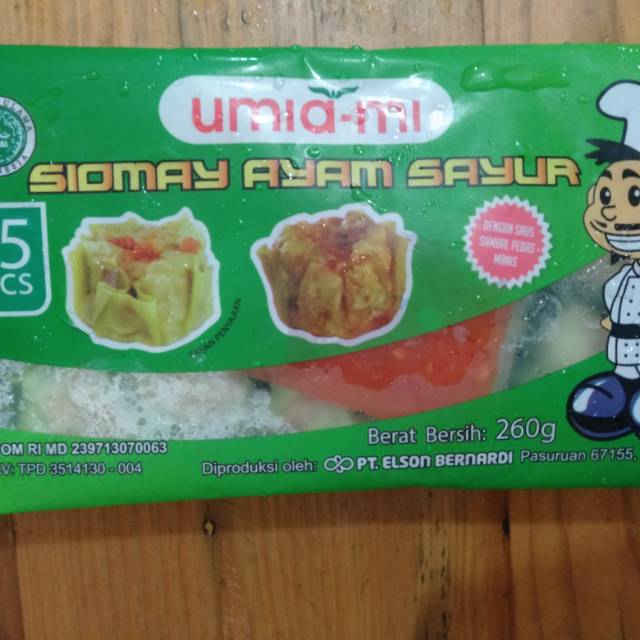 

Umiami siomay ayam sayur 15s 260 g