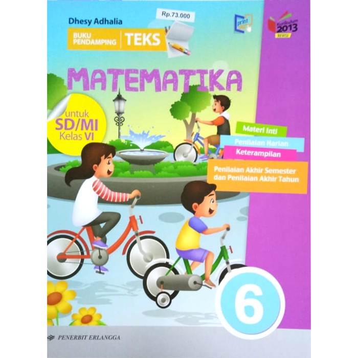 

❤BISA COD❤ Buku SD PENDAMPING TEKS Matematika kelas 6 K2013 New
