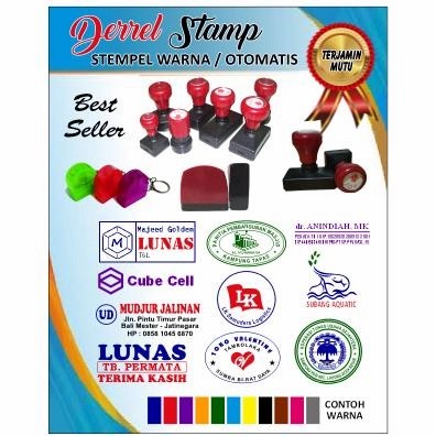 

Cuci Gudang Tinta Stempel Warna / Otomatis Murah