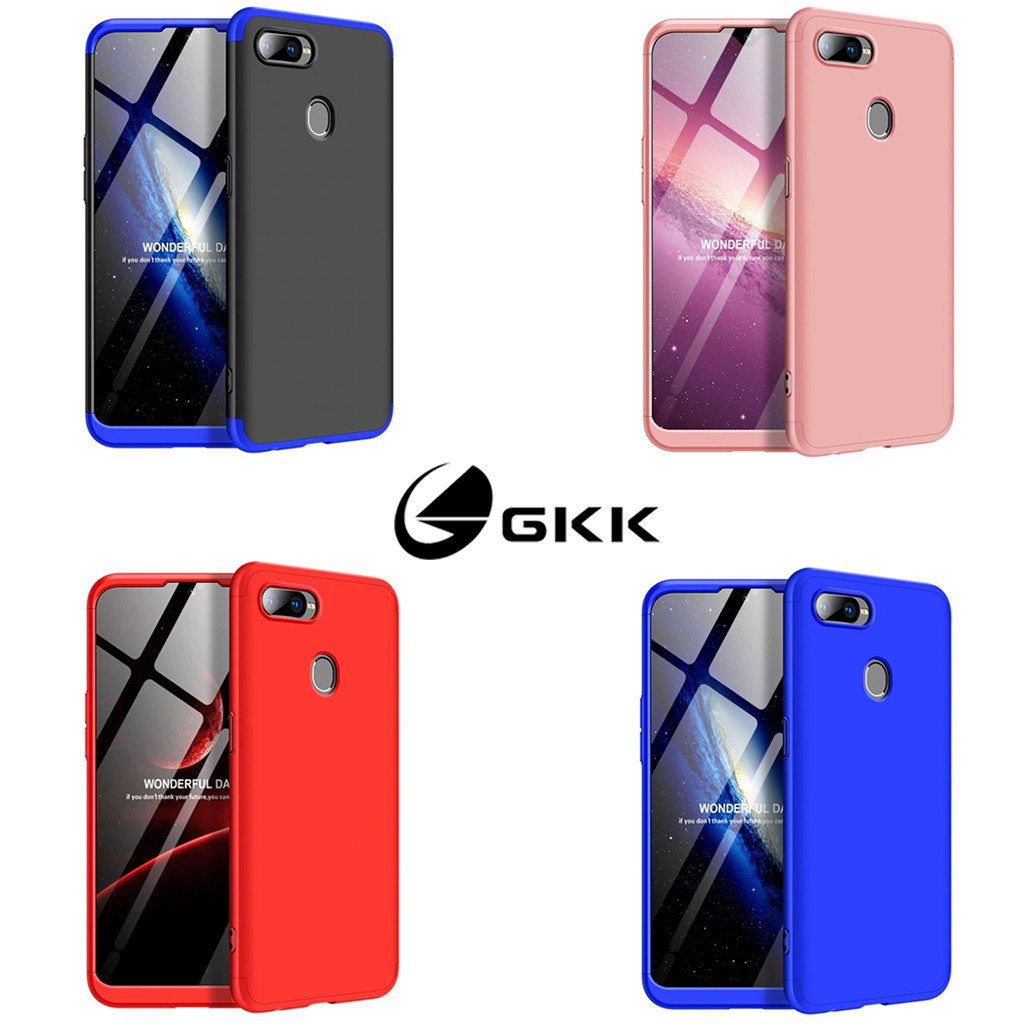 Casing 360 Full Body Shockproof Shell Hard Case Oppo F9 / F7 / F5 / F3 Plus