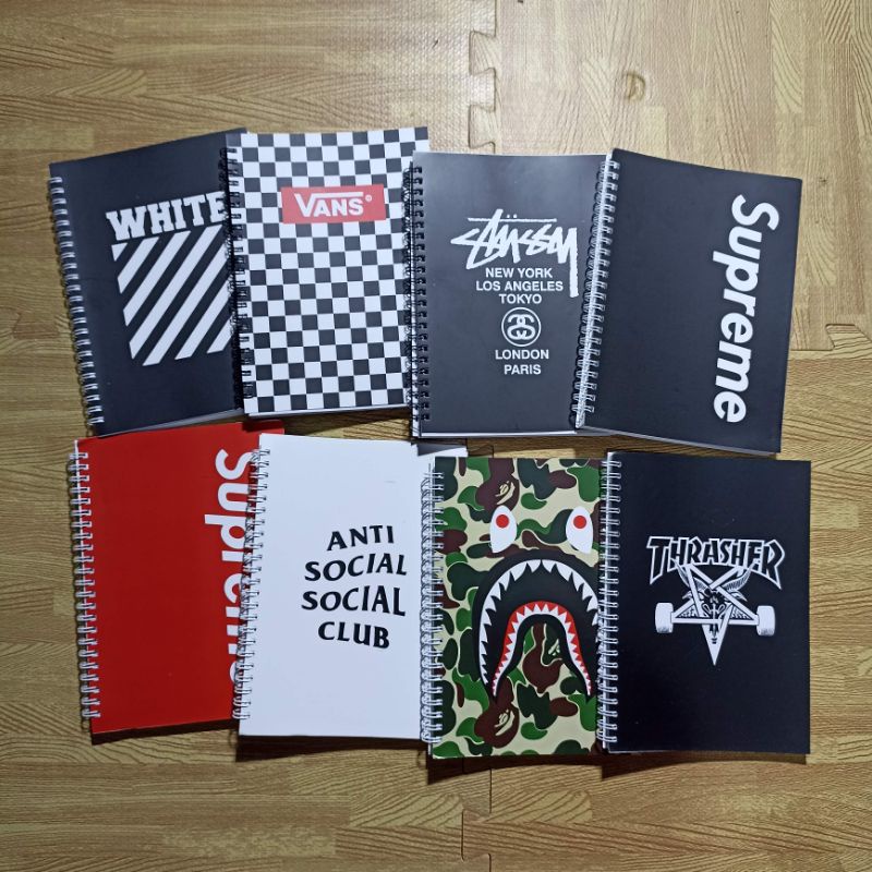 Notebook A5 Vans,Supreme,Thrasher,Off White Termurah