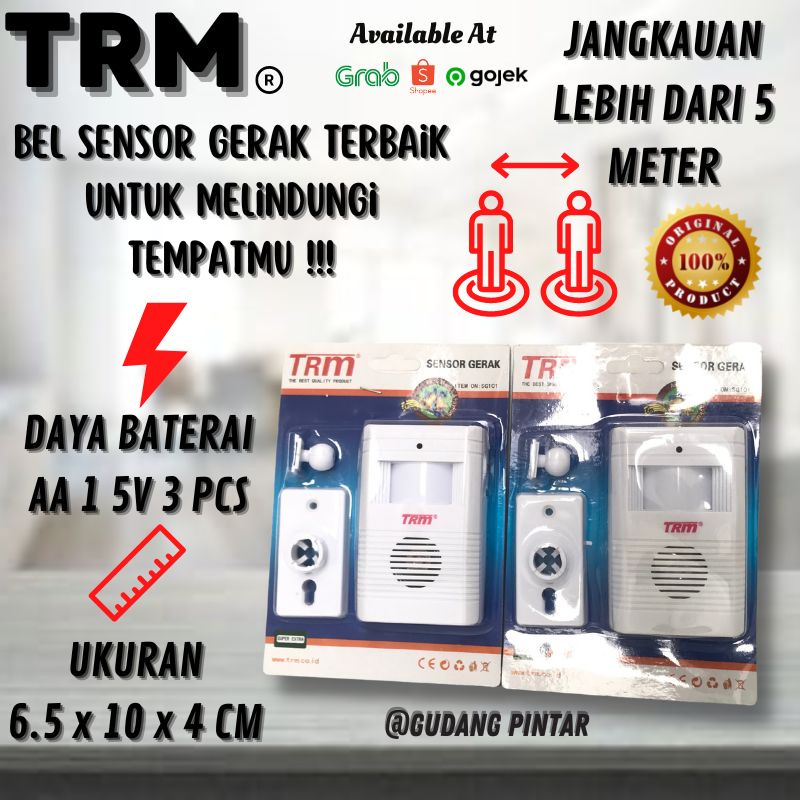 Jual Bel Sensor Gerak Sg Trm Rumah Pintu Warung Toko Alarm Otomatis Shopee Indonesia