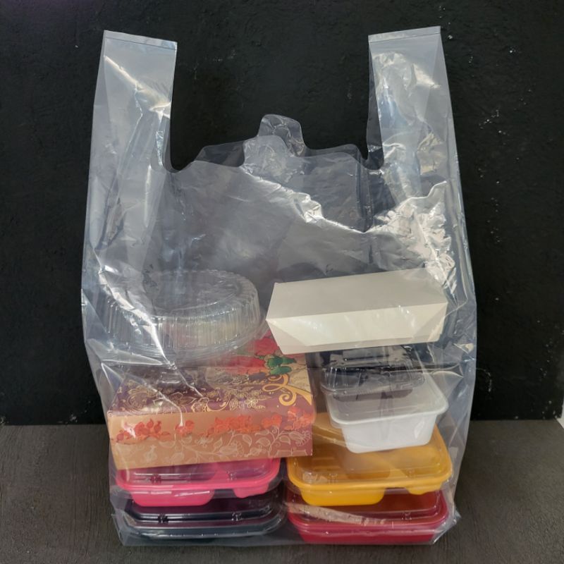 PE Kresek ALFA 40x65 / PE Kresek Besar Dus / PE Kresek Bening 40cm / Kantong Plastik PE Besar