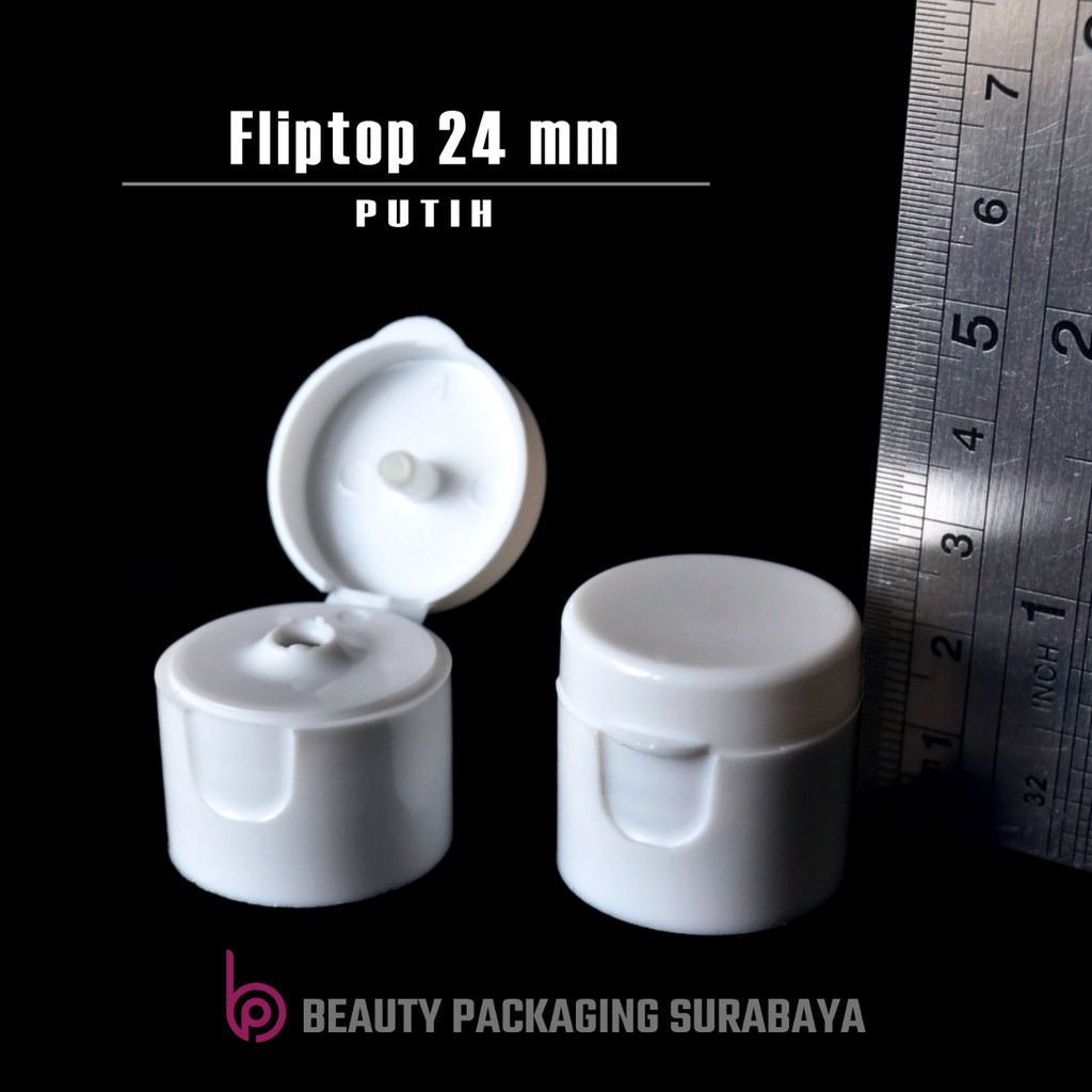 [TUTUP SAJA 25 PCS] Tutup Fliptop Neck 24mm