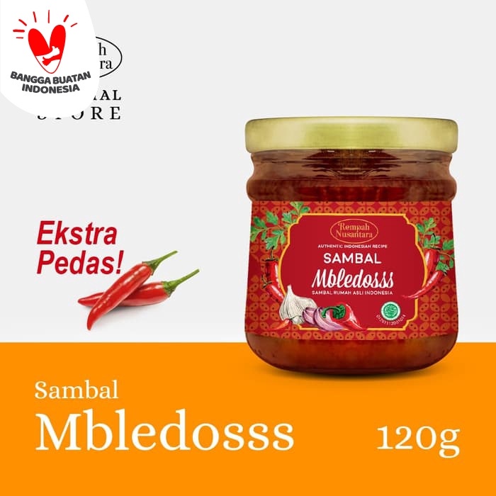 

sambal-aneka- rempah nusantara sambal mbledosss 120 gram -aneka-sambal.