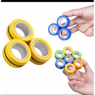 TERBARU Mainan  fidget spinner cincin  magnet magnetic ring 