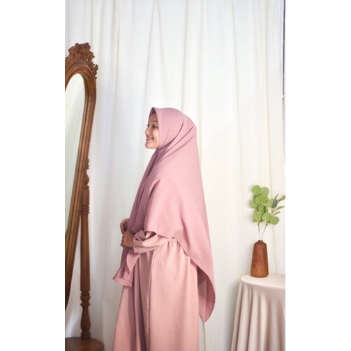 [COD] KHIMAR INSTAN SAFRA & CADAR by.Afraahijab | KHIMAR INSTAN SYARI | KHIMAR INSTAN MURAH-Dustypink