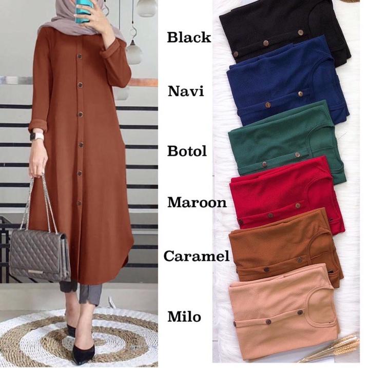 Update - SABELA Tunik  -  Tunik Milano  LD100 / Long Tunik / Saku Kiri&Kanan / R.3 - 189-5312 ,,