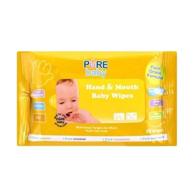 Pure Bb Hand &amp; Mouth Baby Wipes