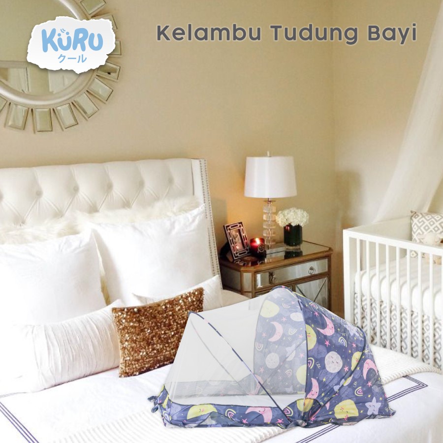 KURU Baby Mosquito Net Kelambu Anti Nyamuk Tudung Lipat Kojong KRT1 mbs