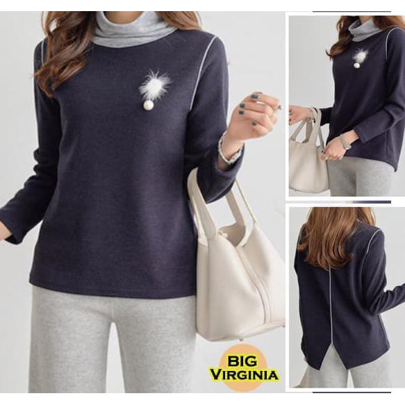 MSC GG112 BLOUSE JUMBO BIG VIRGINIA TURTLE BAJU ATASAN WANITA JUMBO BIG SIZE PESONA HAWA