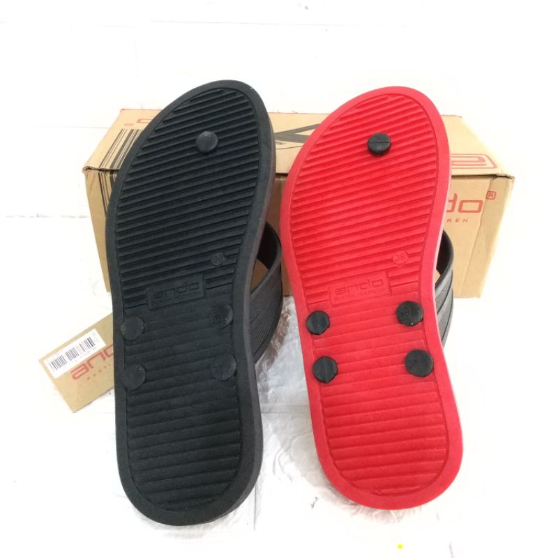 Sandal Jepit Karet Ando Kasual tipe Booster | Sandal Karet Ando | Sandal Jepit Karet | Sandal Basah | Sandal hujan | Sandal Wudhu