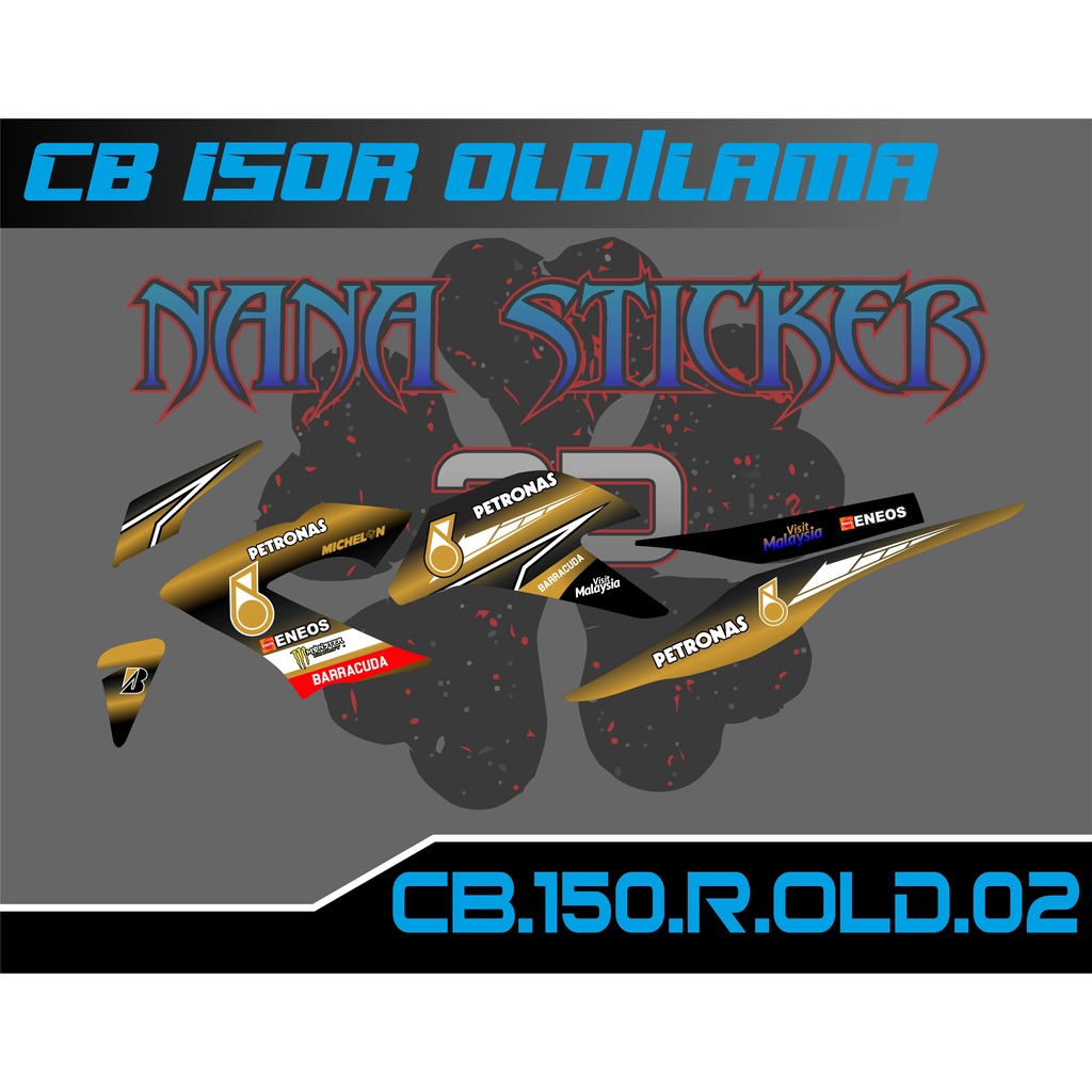 Striping CB 150R OLD - Stiker CB 150R OLD List Variasi Motor STICKER CB 150R CODE 02