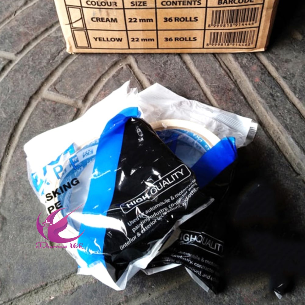 

Eka Masking Tape 22 mm x 20 Y Masking Lakban Kertas 1 Inch 1 bh