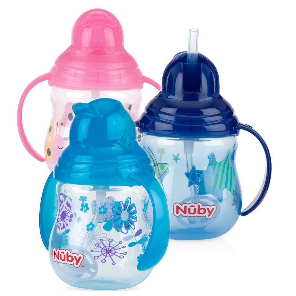 Nuby Flip It With Straw 270ml 12Month