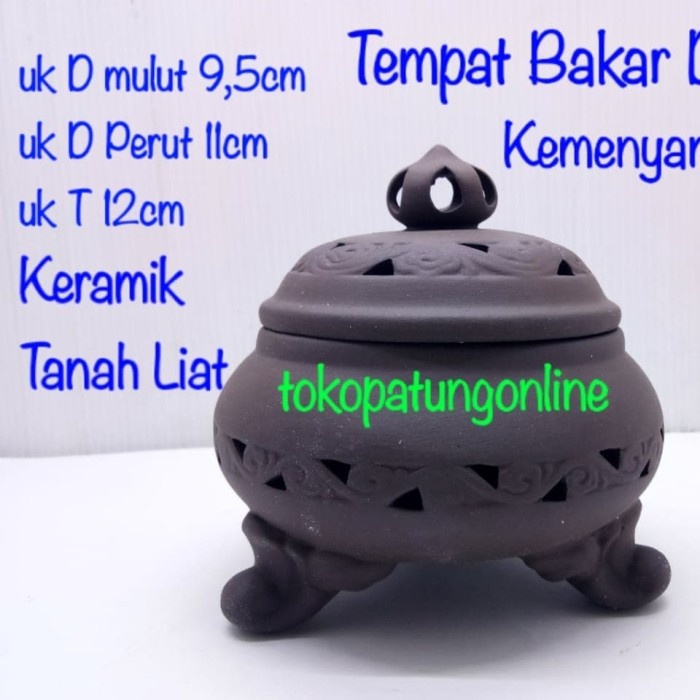 PRODUK LAINNYA T2265 TEMPAT BAKAR KEMENYAN KERUCUT HIO TANAH LIAT