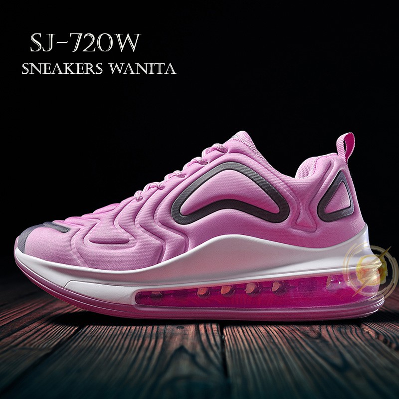 【Jwalk】Sepatu Sneakers Wanita Import Kualitas Spesial 720W Super Premium - Pink