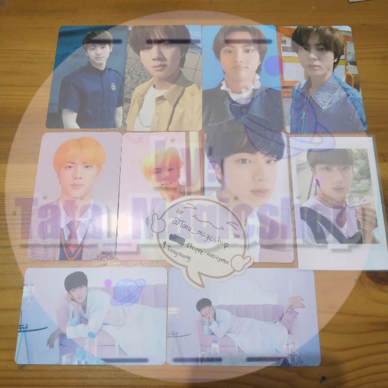 BTS OFFICIAL PHOTO CARD SEOKJIN JIN (answer, orul, be ess, butter, pob)