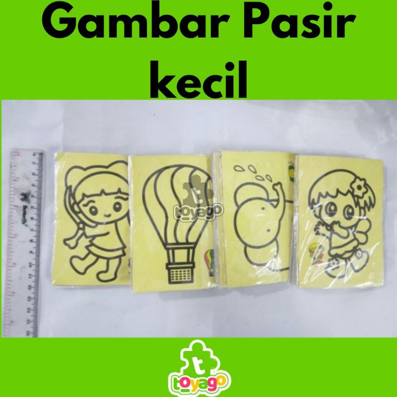 Lukis Pasir Kecil/Mewarnai Gambar Pasir 1 Pcs