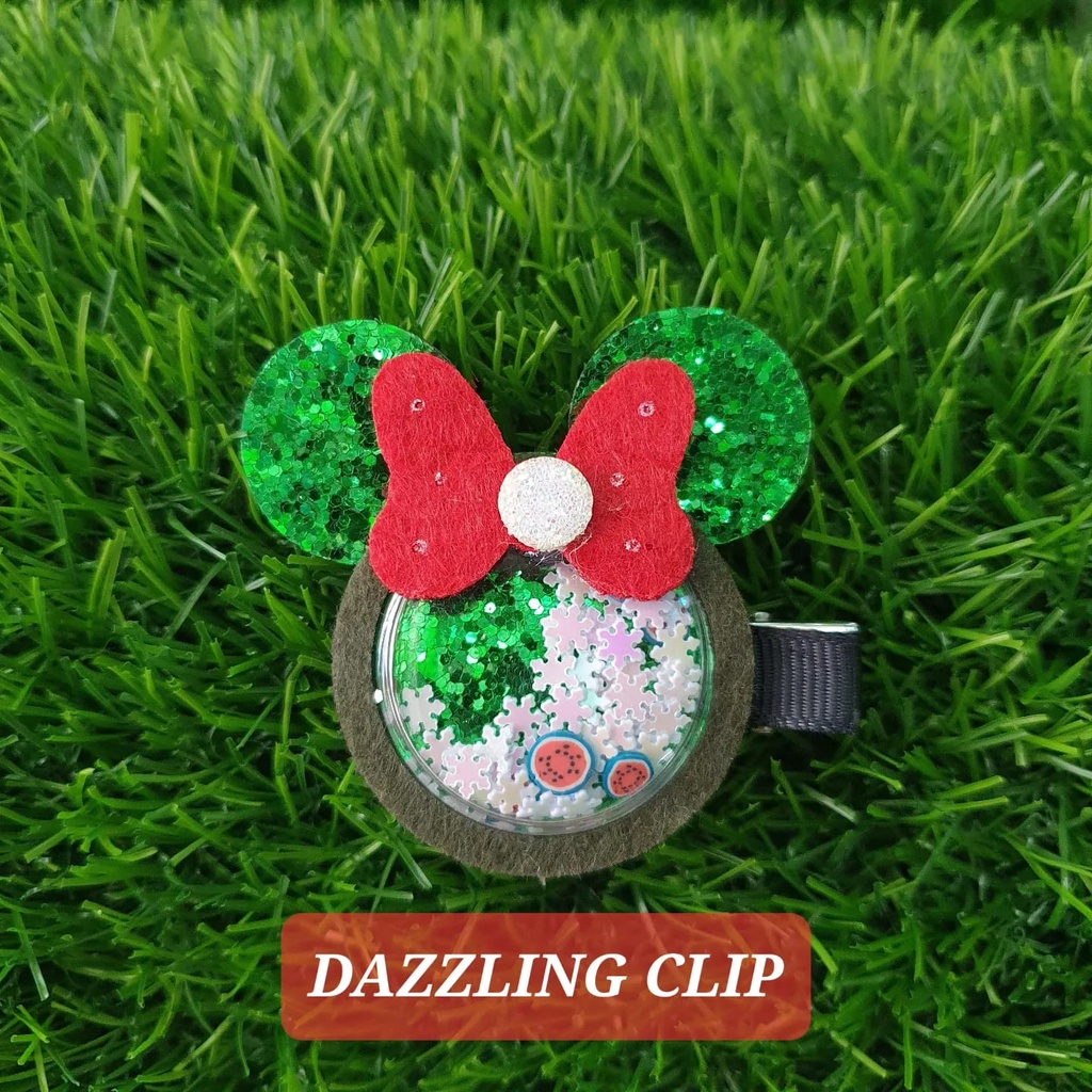 DAZZLING CLIP AKSESORIS JEPIT RAMBUT ANAK DEWASA CHRISTMAS NATAL FASHION IMPORT ALA KOREA