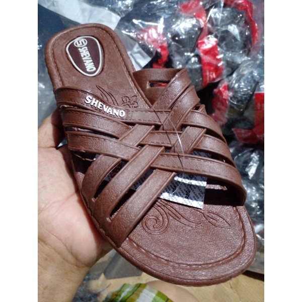 Shevano 2782 - Sendal Selop Ibu Ibu Santai 'Motif Silang Size 37 - 40