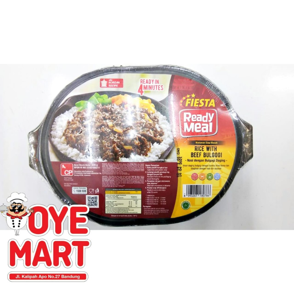 FIESTA READY MEAL RICE WITH BEEF BULGOGI 320GR HARGA PROMO/NASI INSTAN SIAP SAJI